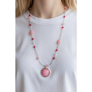 Pink Pendant Necklace NWOT